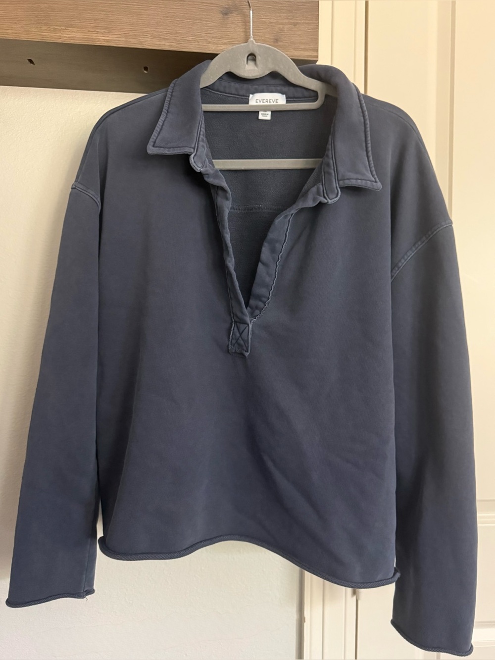 Evereve Blue Knit Pullover Top